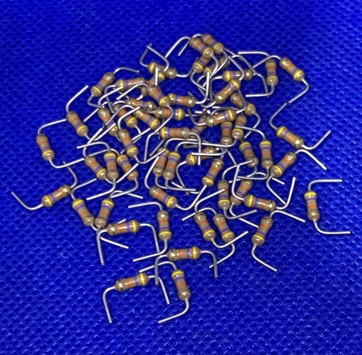 55pc Resistors 47K Ohms +/-5% 1/4W Axial