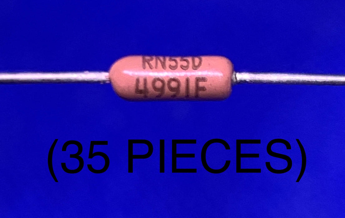 35pc Dale Metal Film Resistor 125MW 4.99KOHM Â± 1%