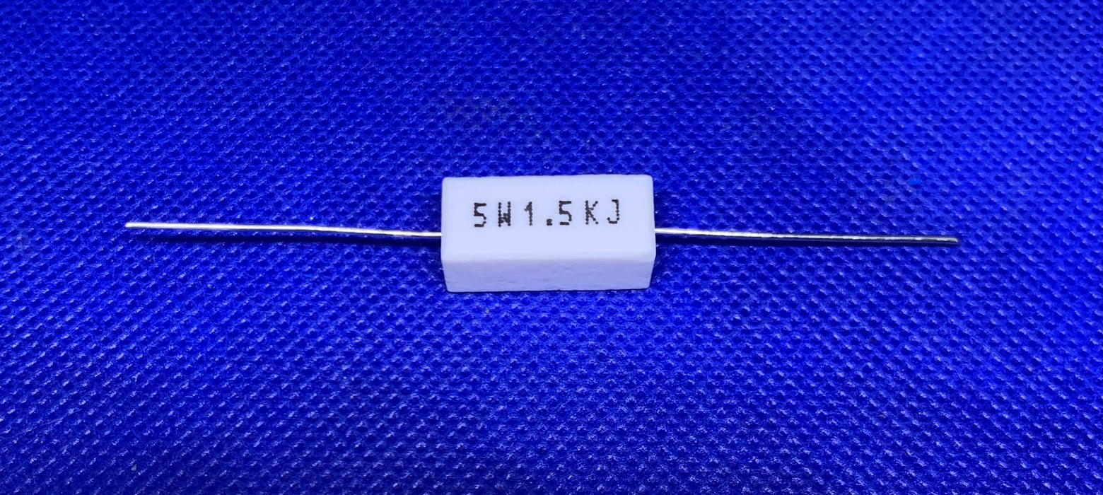 CR5-1.5K-RC 280CR515KRC RESISTOR AXIAL 1.5KOHM 5WATT WIREWOUND