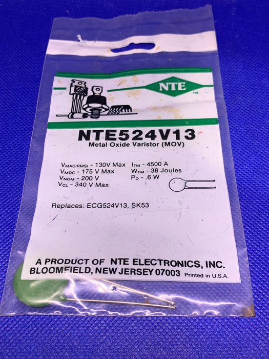 NTE524V13 Metal Oxide Varistor (MOV) (replaces ECG524V13, SK53)