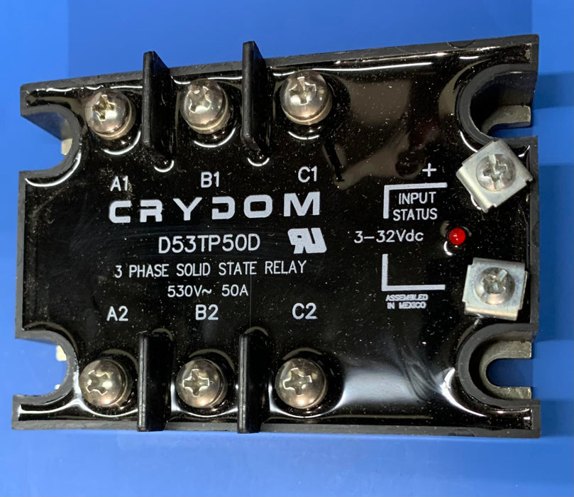 CRYDOM Solid State Relay, 3 to 32VDC, 50A D53TP50D