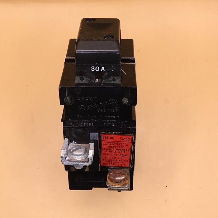 Interruptor Pushmatic Bulldog ITE P230 de 2 polos, 30 A, 120/240 V