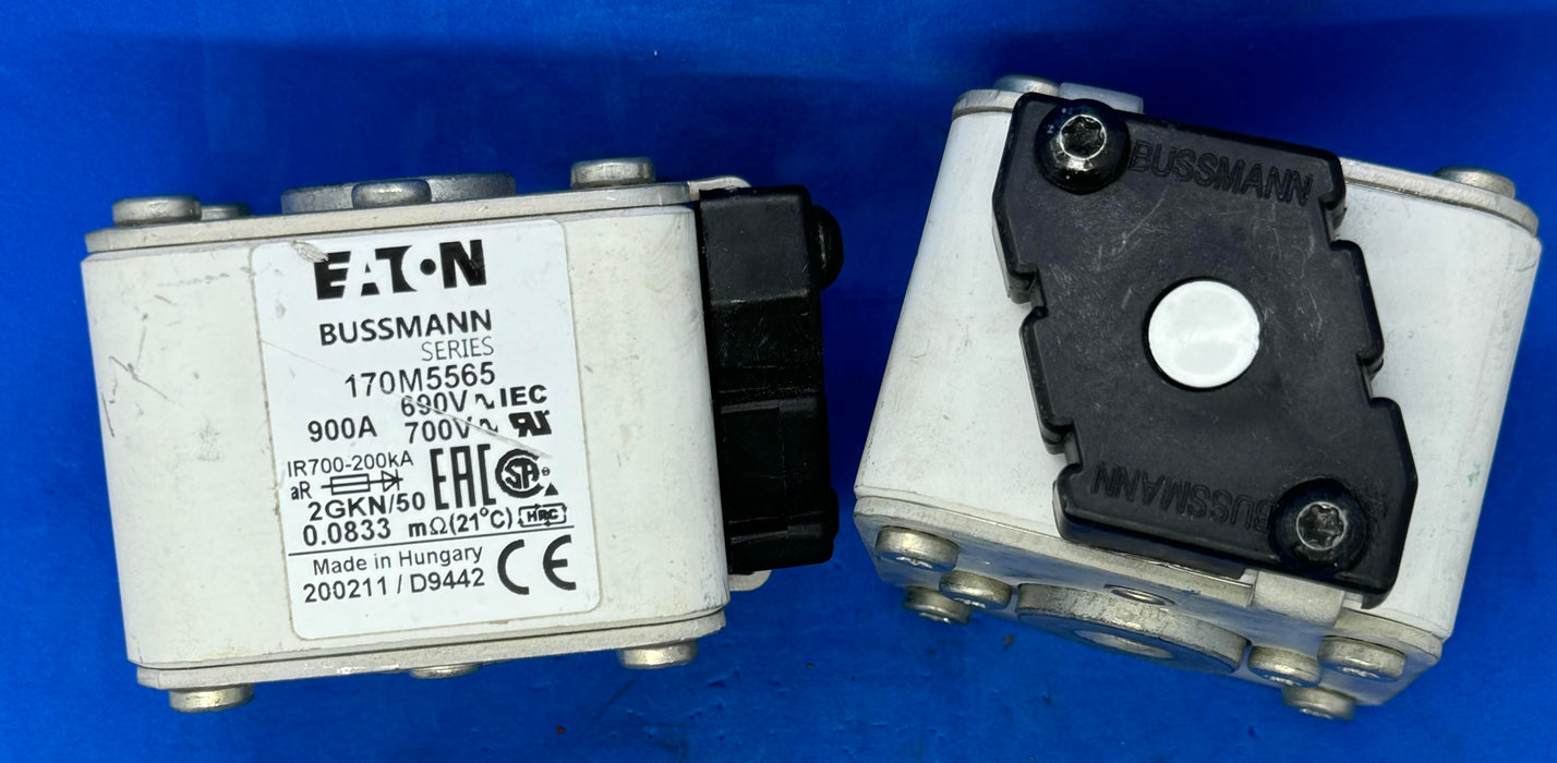 EATON BUSSMANN 170M5565 SQUARE BODY BLADE FUSE 900A 690V 2GKN/50