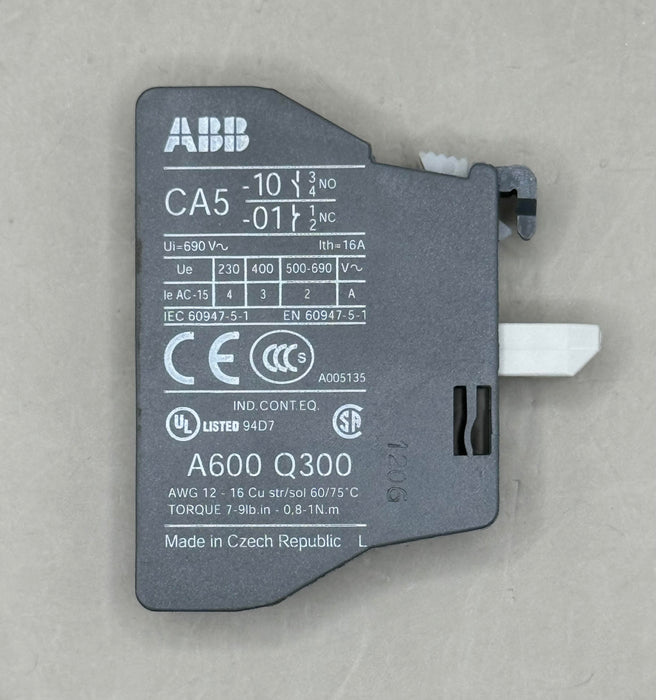 ABB CA5 A600 Q300 Relay Contact Block