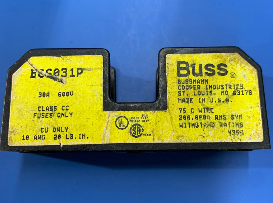 COOPER BUSSMAN BC6031P FUSE BLOCK