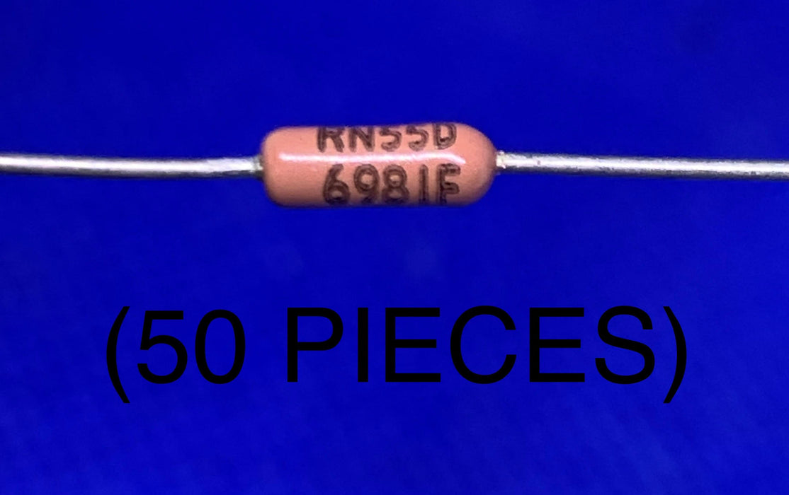 50pc RN55D6981F METAL FILM RESISTOR 125MW 6.98KOHM Â± 1%