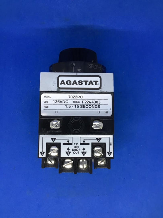 Agastat Brand 7022CF 700 Series Industrial Electropneumatic Time Delay Relay