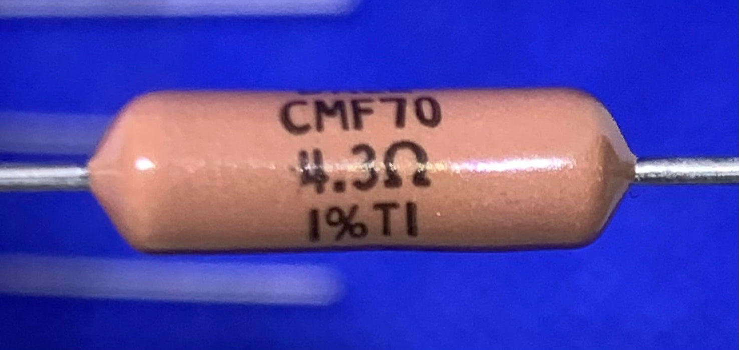 10pk Vishay/Dale CMF704R3000FKEB Resistor CMF-70 4.3 ohm 1% T-1