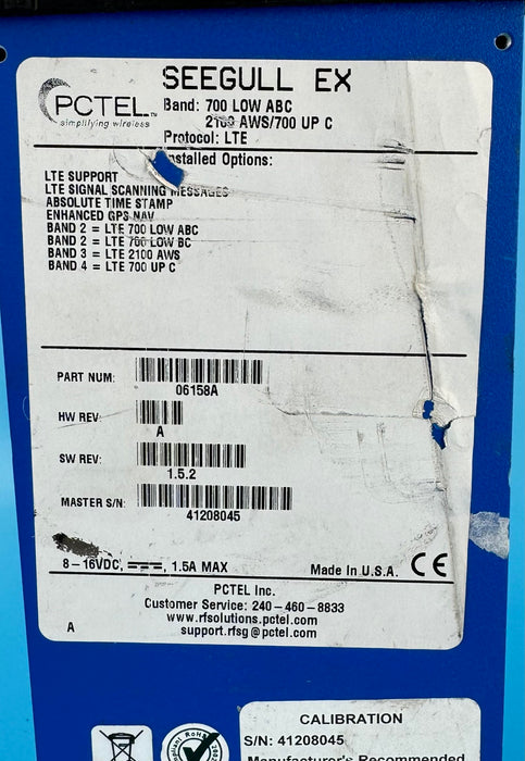 PCTEL SeeGull EX scanning receiver (06158A) Band: 700 LOW ABC 2100 AWS/700 UP C