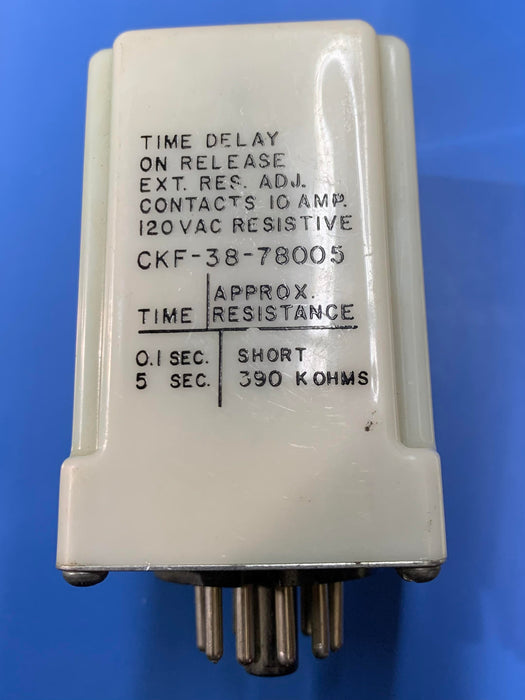 POTTER AND BRUMFIELD CKF-38-78005 TIME DELAY RELAY