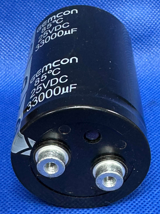 GEMCON Electrolytic Capacitor 85 degree C 25VDC 33000uF