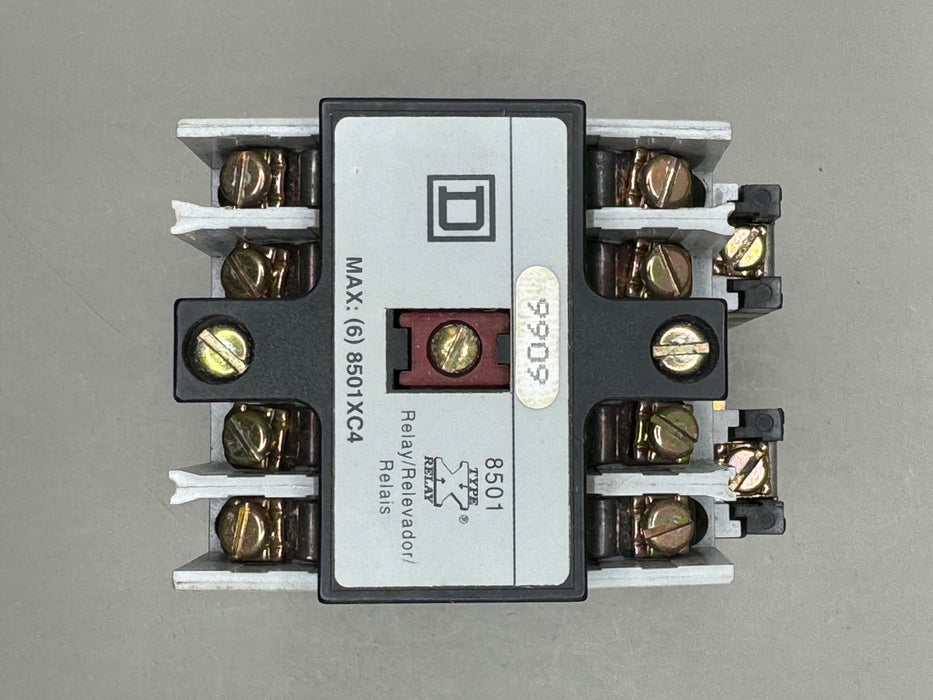 SQUARE D 8501XMO40V02 Control Relay Open Type With 20 Amp Contacts 120 V
