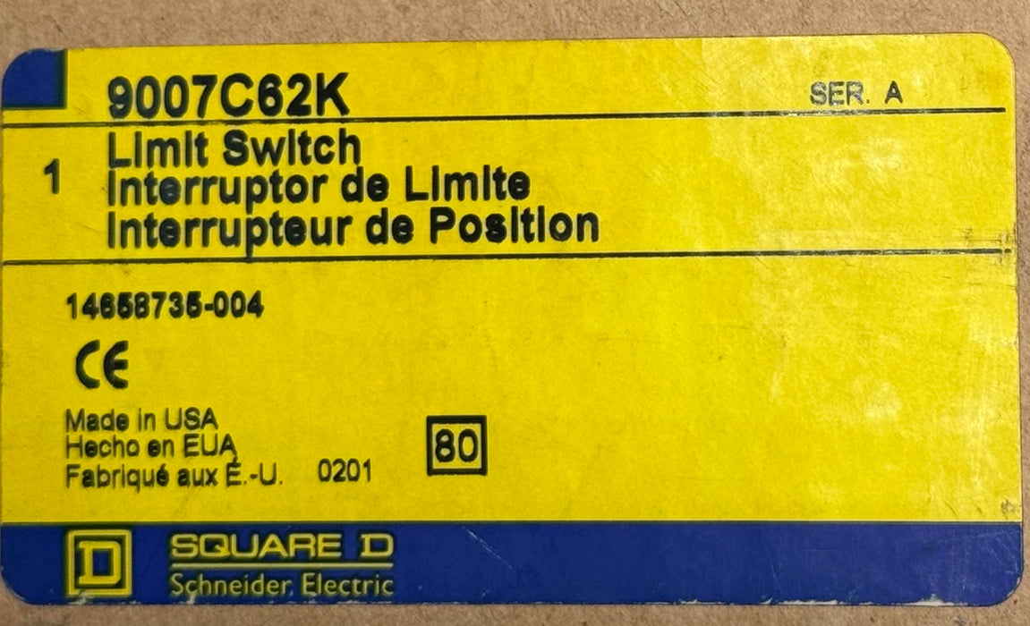 SQUARE D 9007C62K LIMIT SWITCH HEAD EXTENSION