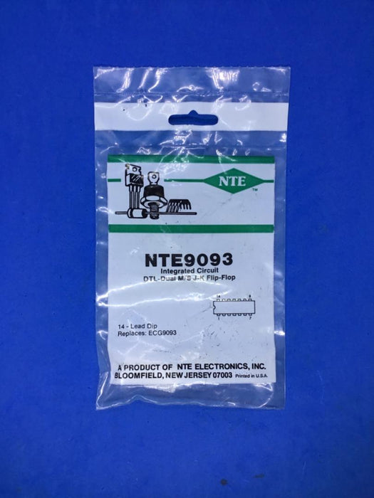 NTE Electronics NTE9093 IC DTL-Dual M/S J-K Flip Flop 14-Lead Dip (replaces ECG9093)