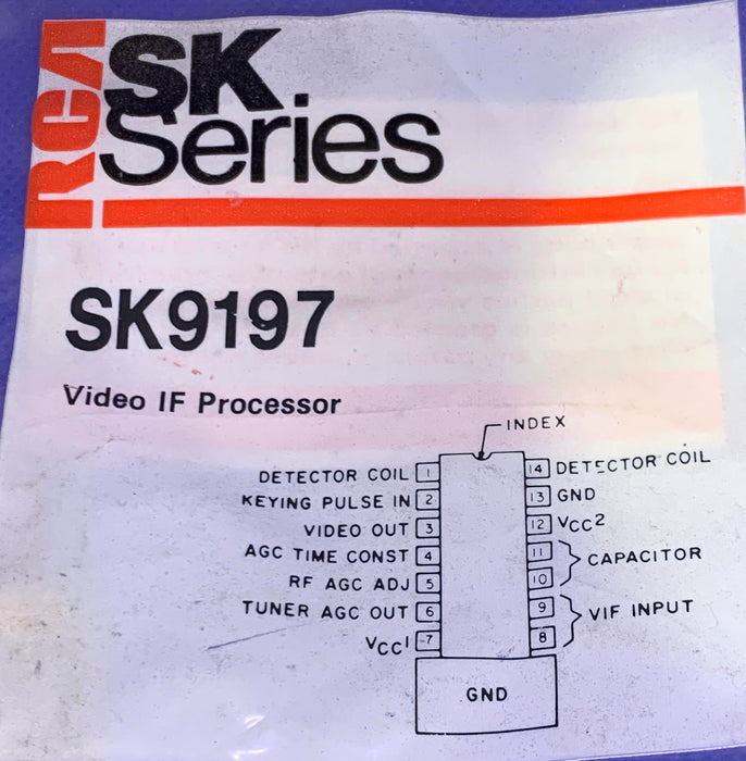 RCA SK9197 Video IF Processor (replaces NTE1522)