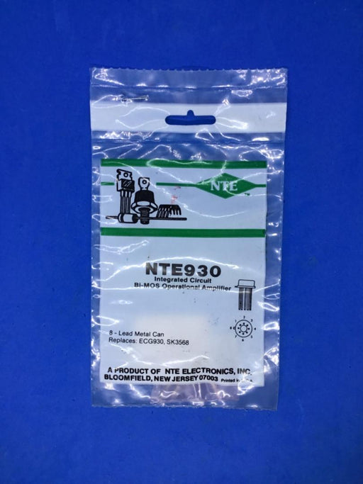NTE Electronics NTE930 IC Bi-MOS Operational Amplifier 8-Lead Metal Can (ECG930, SK3568) - EcoTech Solutions Inc.