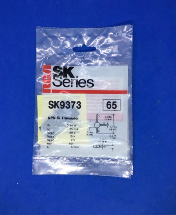 (2 pcs) RCA SK9373 NPN Si CATV, MATV/Microwave Amp Transistor (NTE65, ECG65)