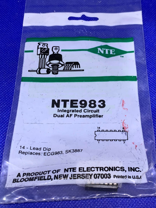 NTE Electric NTE983 Integrated Circuit 14-DIP