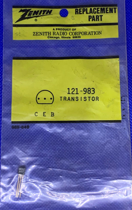 ZENITH replacement part 121-983 Transistor