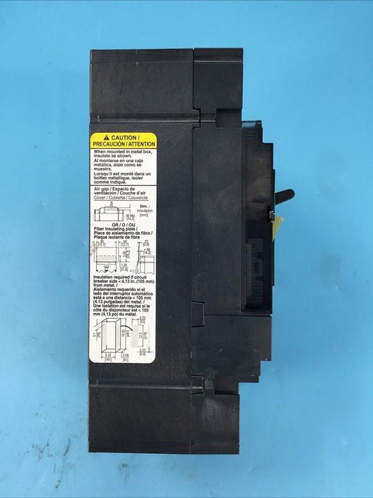 Square D JGL37250D82AASA Circuit Breaker, 250 Amp, 600 VDC,