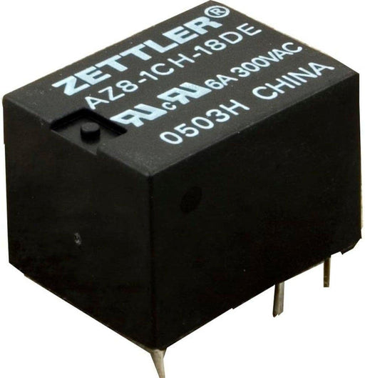 Zettler AZ8-1CH-18DE 18V SPDT 6A Miniature Circuit Board Relay - EcoTech Solutions Inc.
