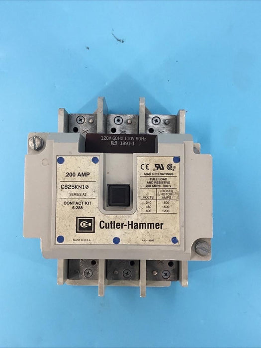 Cutler-Hammer C825KN10 Series A2 110V-120V Coil 3 Poles 200 Amps 600V