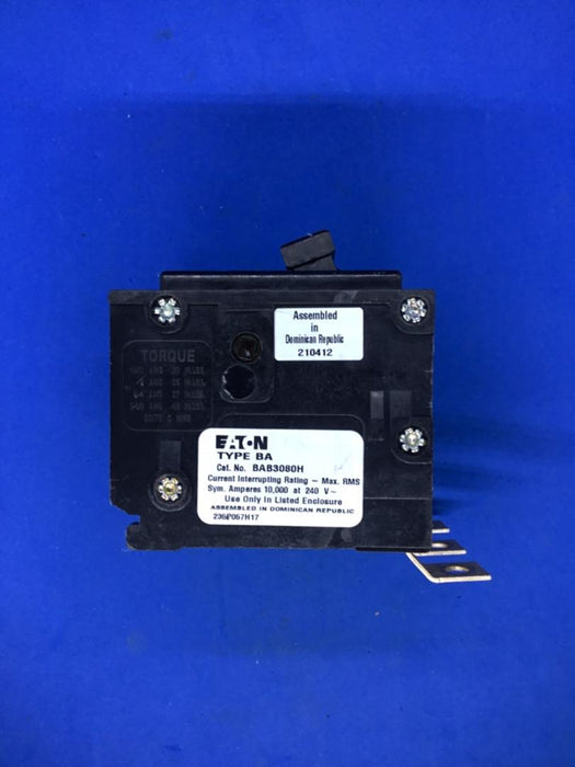 EATON BAB3080H 3P 80A AMP 240V-AC CIRCUIT BREAKER