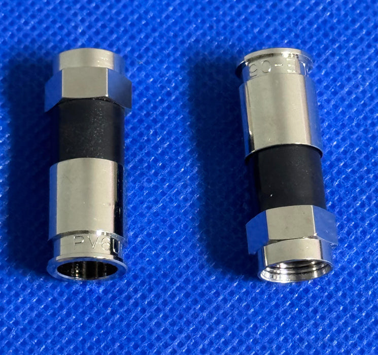 CONECTOR F DE COMPRESIÓN UNIVERSAL RIDGELOC RG6 PV6UE-05 PERFECT VISION Cant. 25