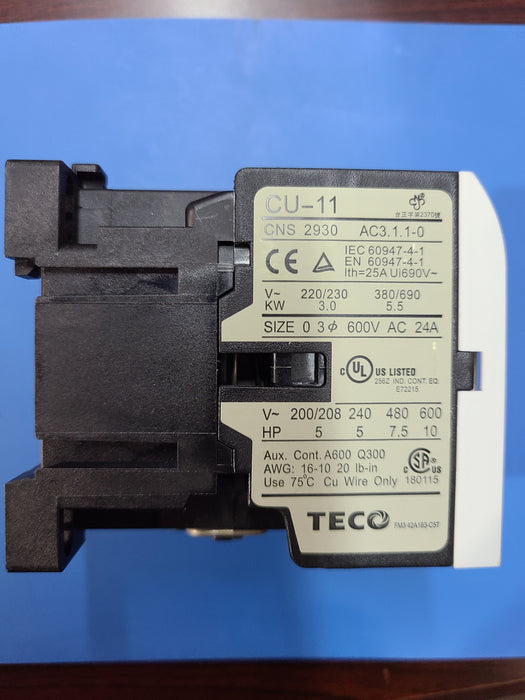 TECO CU-11B-A24 AC CONTACTOR