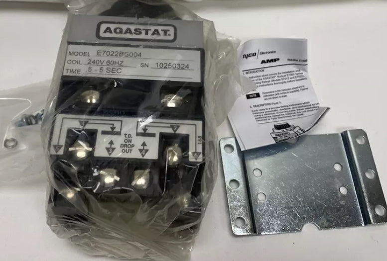 Agastat Tested 7022BB 240V 60HZ TIME .5–5 SEC. (Nuclear Tested) NEW