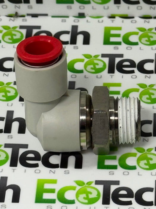 Nylon Push to Connect Fitting - 90 Dg Ma, 3/8" Tube Size,