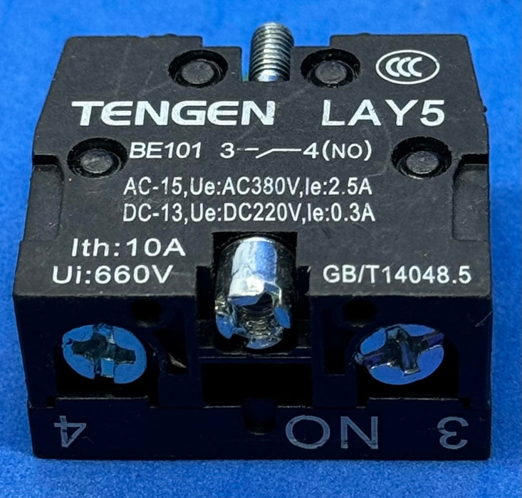 TENGEN LAY5-BE101 BUTTON AUXILARY CONTACT