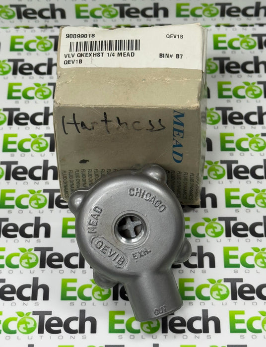 MEAD 1B-QEV VALVE QUICK EXHAUST VALVE 1/4 INCH NPT CAST ZINC