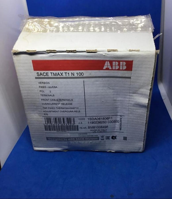 ABB SACE TMAX T1N100 70amp 3 Pole Circuit Breaker For Power Distribution