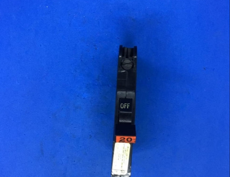 FEDERAL PACIFIC NC20, CTL TYPE NC, 1 POLE, 20AMP, CU-AL STAB-LOK CIRCUIT BREAKER