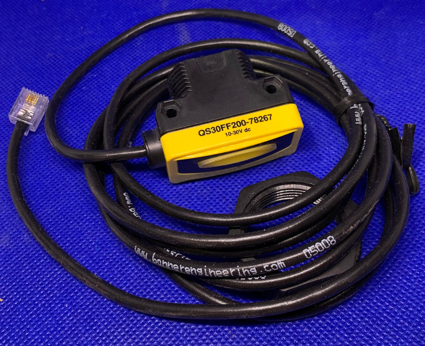 QS30FF20078267 PHOTOELECTRIC SENSOR FIXED FIELD 200MM 10-30VDC NPN/PNP CABLE