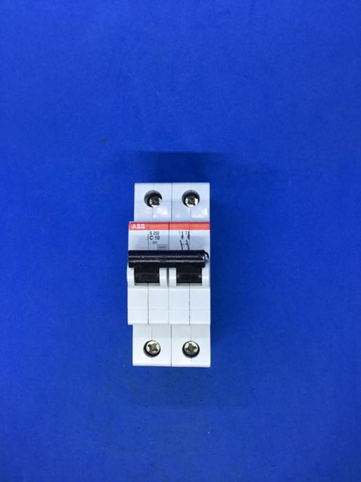 ABB S202-C10 2 POLE CIRCUIT BREAKER (USED)