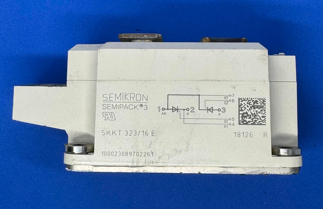 SEMIKRON SKKT 323/16 E POWER MODULE (USED SOLD AS IS)