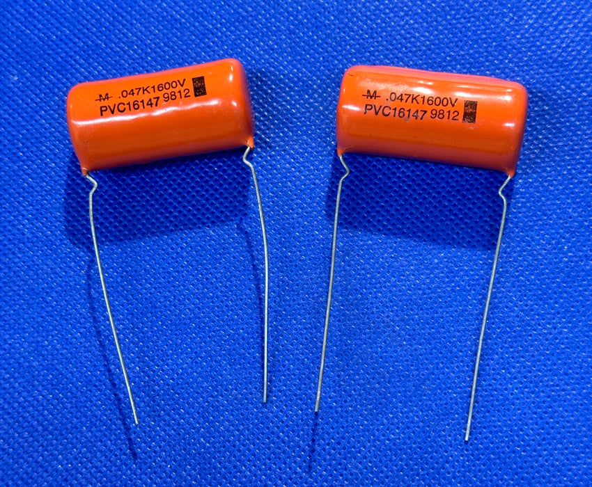 (2) PVC16147 MALLORY CAPACITOR FILM 0.022uF 1600V 10% 15.2X41.9mm RADIAL 34.1mm