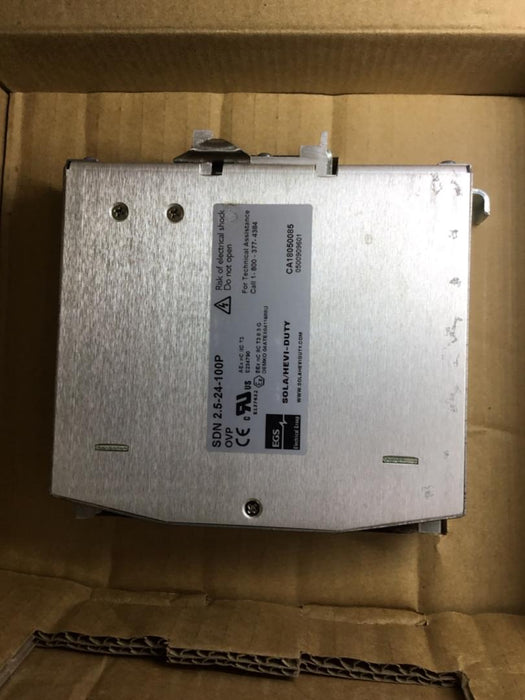 Sola/Hevi-Duty SDN2.5-24-100P Dc Power Supply 24Vdc 2.5A 47-63Hz