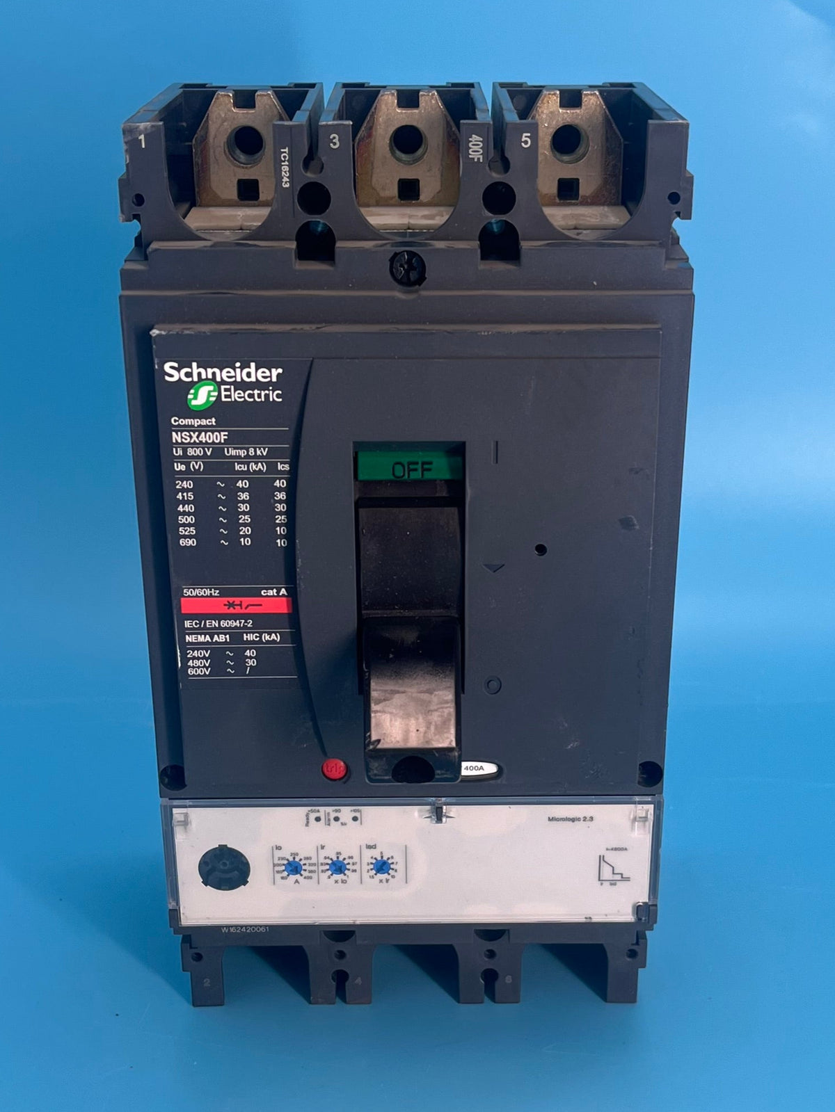 Schneider Electric LV432413 Compact circuit breaker NSX400F 400 Amp 3 ...