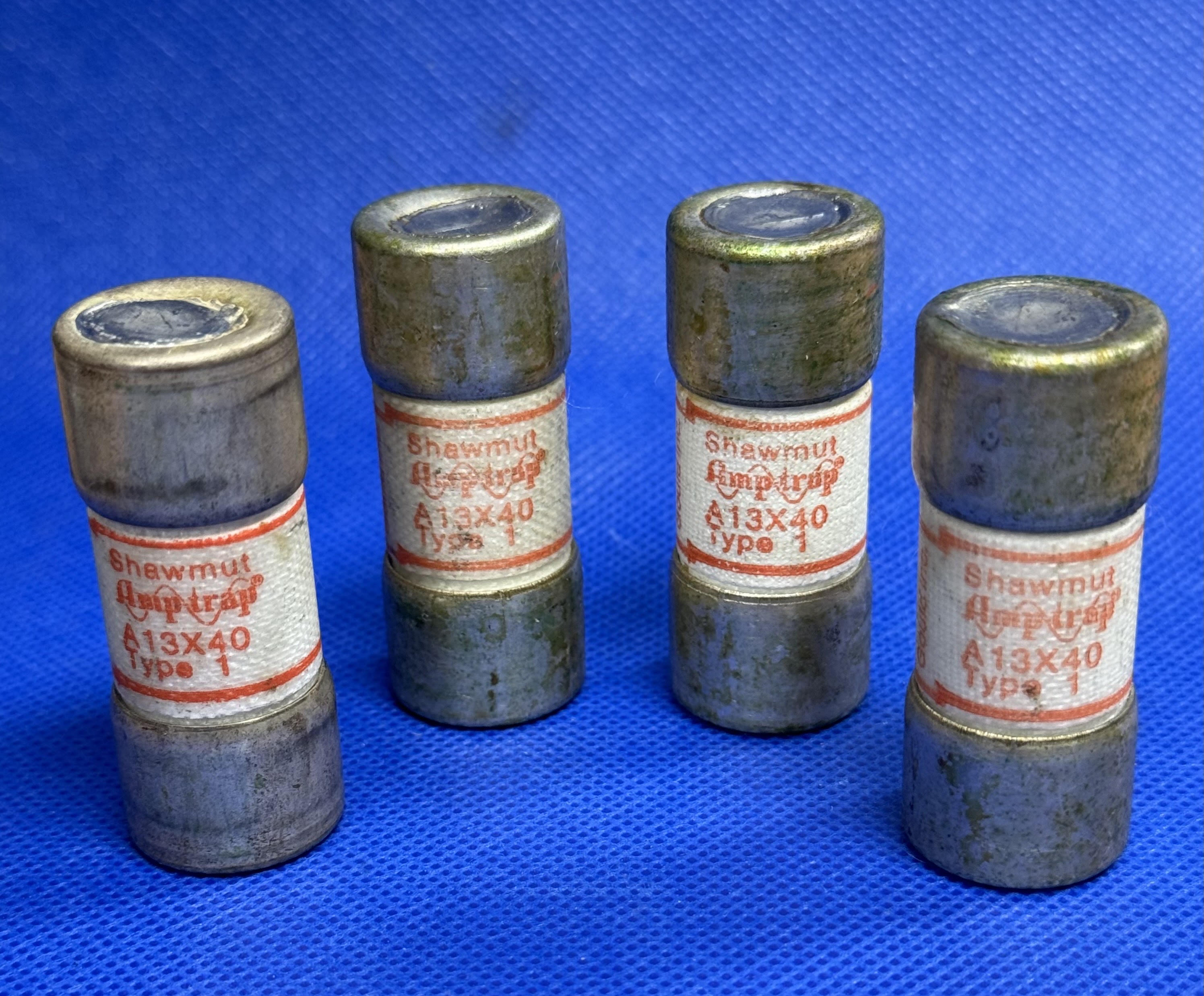 4 Pack Gould Amptrap A13X40 Type 1 Fuse 40 Amps 130 Volts or Less