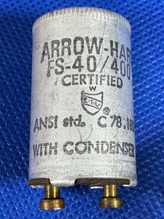EATON CORPORATION ARROW HART FS-40/400 STARTER FLUORESCENT LAMP W/CONDENSER