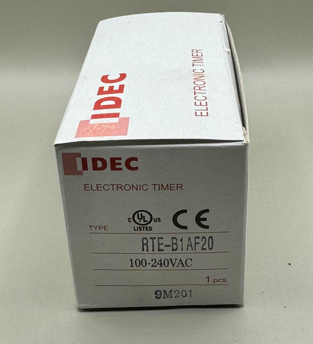 New IDEC RTE-B1AF20 Electronic Timer 100-240V-AC 0-1MIN