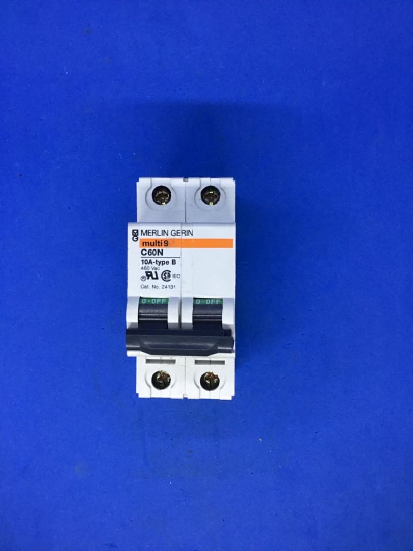 Schneider Electric/Merlin Gerin C60N Multi9 10A Type B 2 Pole Circuit ...