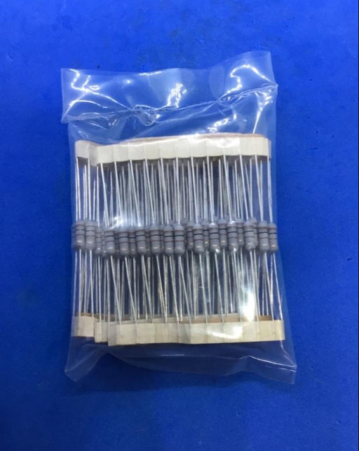 (100 pcs) Carbon Film Gray Resistors with Brown, Black, Gold Color Band - EcoTech Solutions Inc.