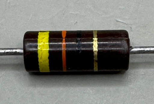 10pc Vishay 43 Ohms ±5% 1W Carbon Composition Through Hole Resistor Axial RC32 - EcoTech Solutions Inc.