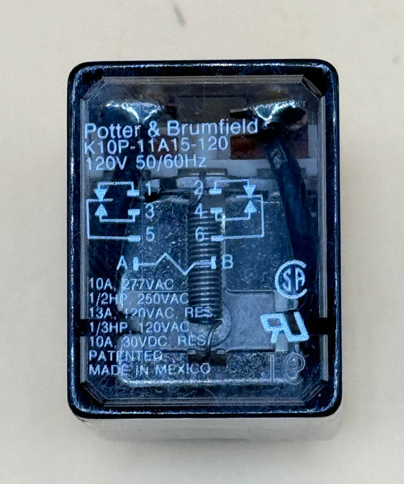 Potter & Brumfield K10P-11A15-120 Relay 120V 50/60Hz