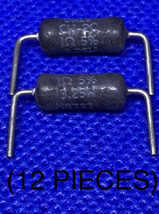 12pc Vishay/Dale CW-2C Wirewound Resistors - Through Hole 3.25W 1ohms 5%