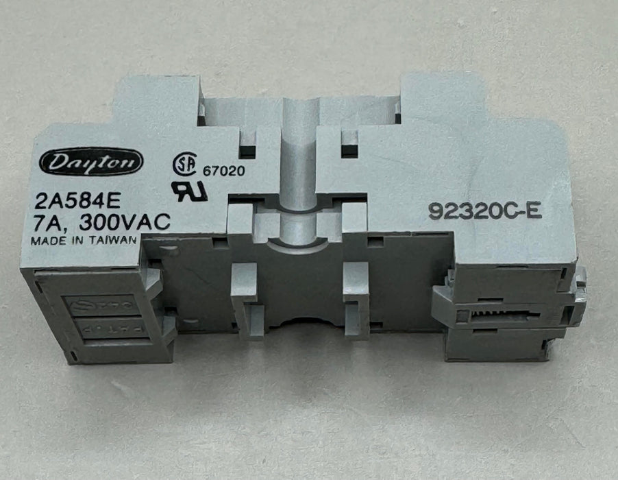 Dayton 2A584E SOCKET - 14 PIN SQUARE BASE MINIATURE 7A 300V DIN MOUNT SOCKET